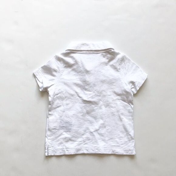 Babygap White short sleeve polo EUC 12-18 months - Picture 4 of 4